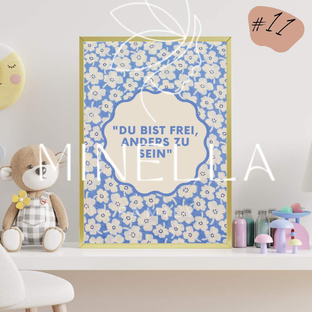 Kreative Affirmationsposter - Positive Gedanken zum Ausdrucken