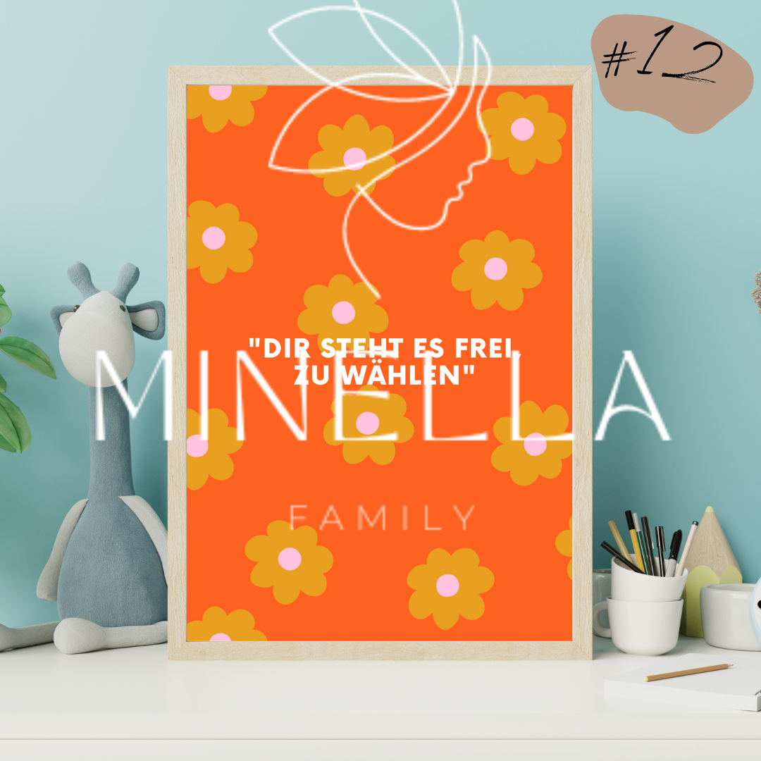 Kreative Affirmationsposter - Positive Gedanken zum Ausdrucken