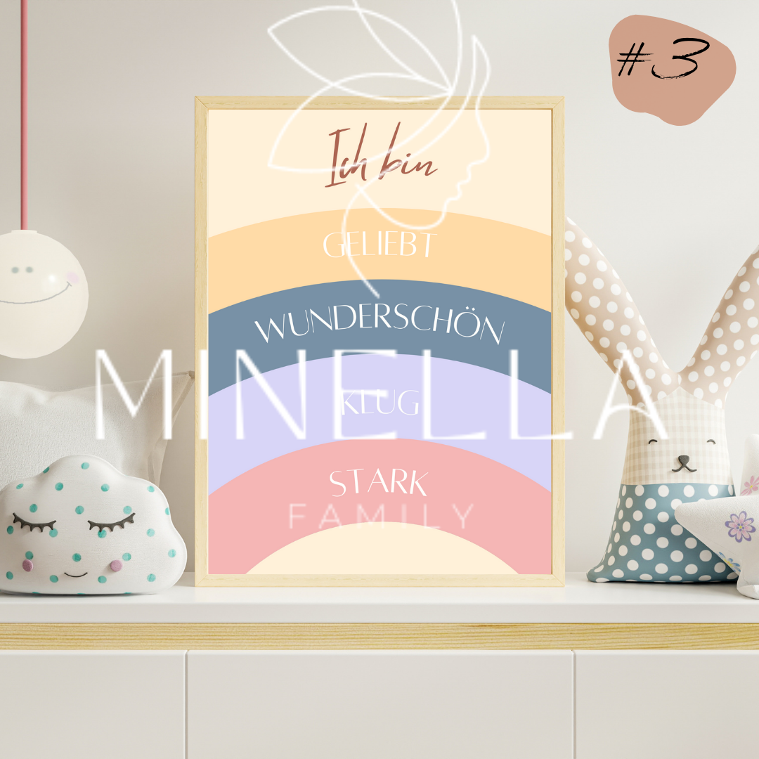 Kreative Affirmationsposter - Positive Gedanken zum Ausdrucken