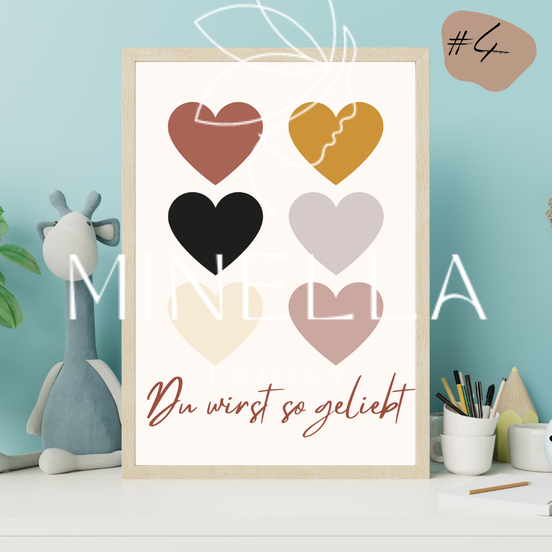 Kreative Affirmationsposter - Positive Gedanken zum Ausdrucken